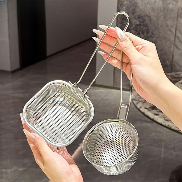 Pastakurv Blanchering Frityrkurv i rustfritt stål round