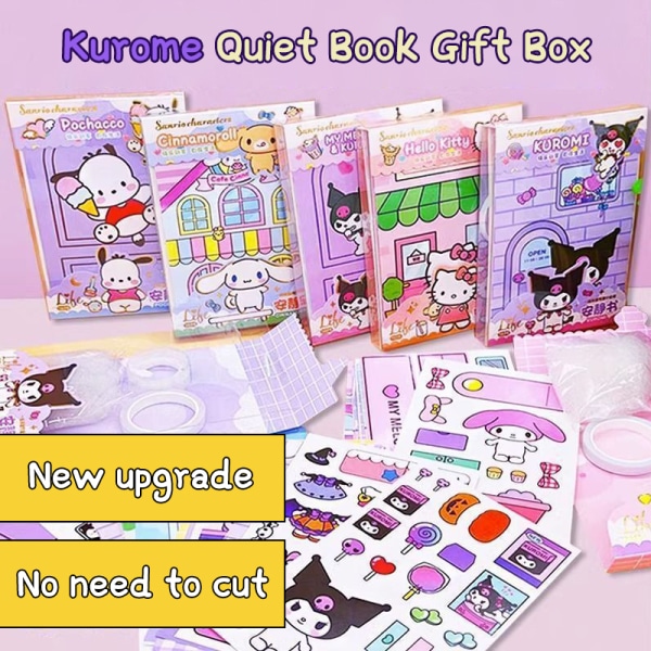 DIY Quiet Book Doudou Book Educational Kuromi Kotitekoiset kirjalelut A1