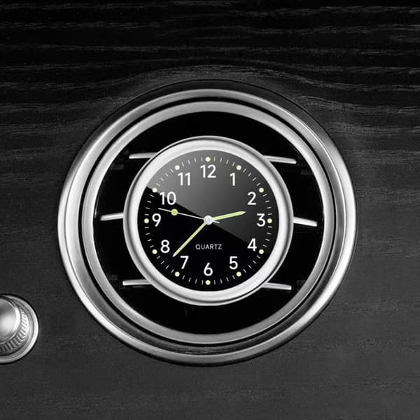 1PC Mini Ur Bil Quartz Ur Mini Elektronisk Ur Vandtæt black 2