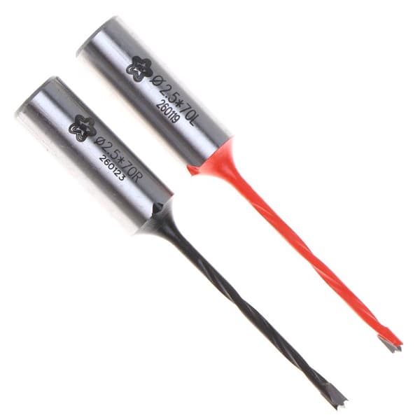 1 st 2,5x70 mm borr med volframkarbidspets, 10 mm skaft Red
