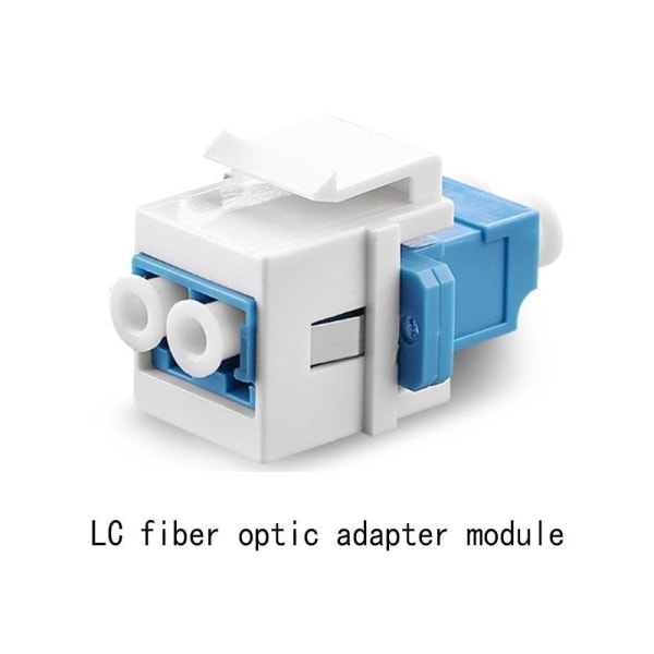 LC fiberoptisk adapter LC til LC Duplex Multimode 10GB F/F Keyst