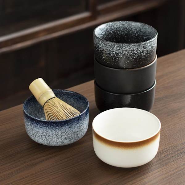 Bambu Matcha Vispset Chasen Chashaku Matcha Visp för Te C A 6Pcs