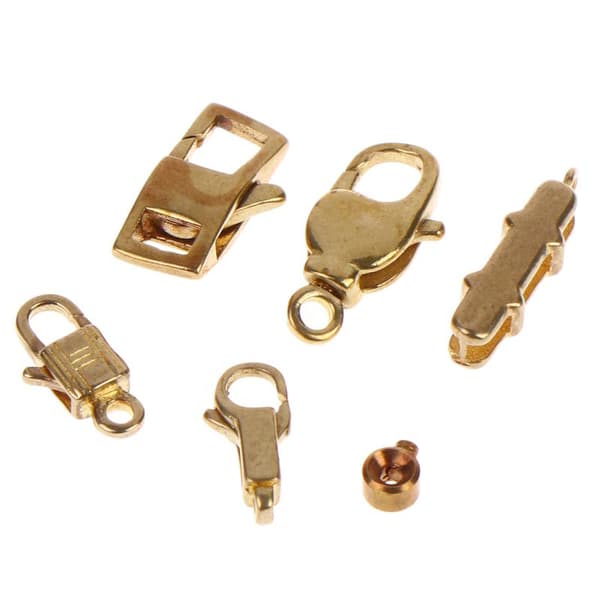 1/2/4 stk DIY Spænde Tilbehør til DIY Håndlavede Smykker Nøglering Pe 14x4mm 2pcs