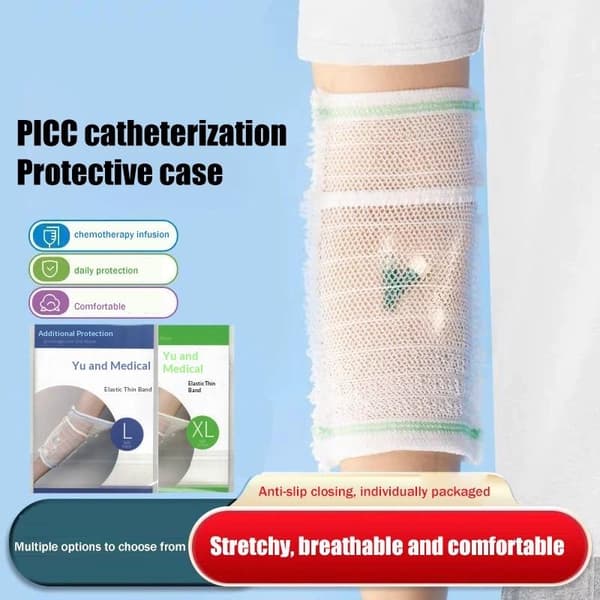1 stk. Mesh-sygeplejerør Beskyttelse PICC-ærme Åndbart Elastisk L