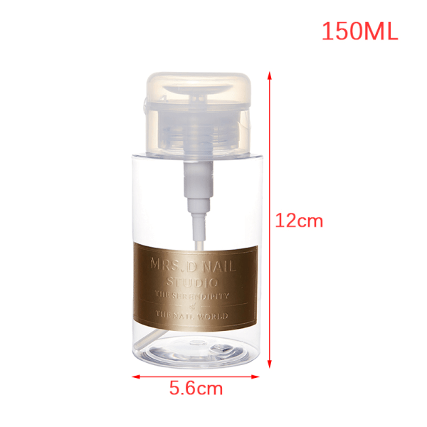 150/200/300 ml Nail Art Pump Dispenser Tom Bottle Remover Mak 150ML