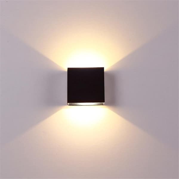 LED Væglamper 7W Moderne Væglampe Op Ned Vægmonterede Lys Black Warm Light