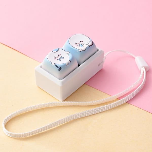 e Tecknad Fidget Keycap Nyckelringar Bedårande Djurmönster För A11