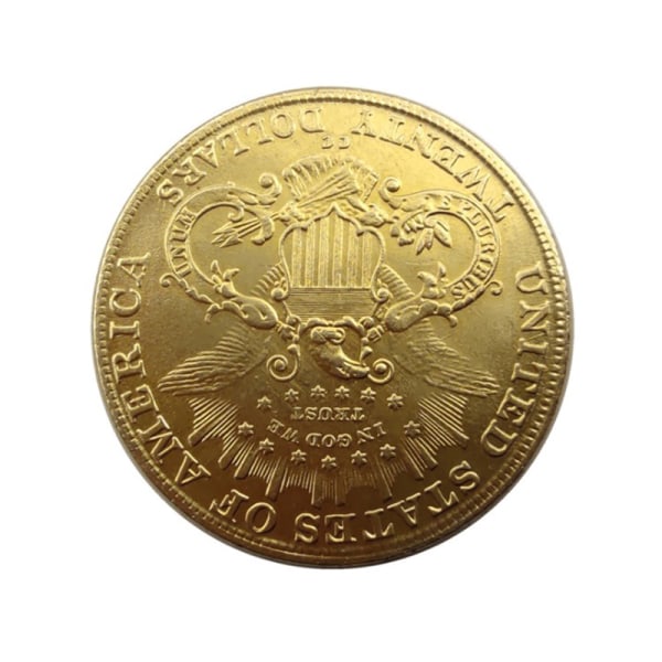 Keräämässä vanhaa Morgan-dollaria Yhdysvaltain kotkan muistomerkki