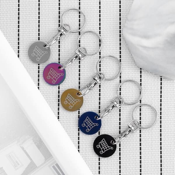 Supermarked Polet Nøglering Silver