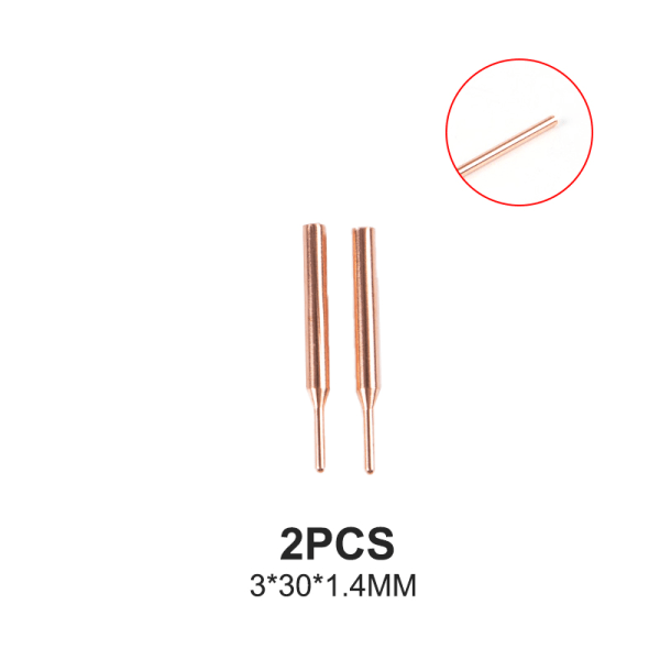 Punktsveisestaver s Alumina kobber sveisestangelektroder for S 2Pcs 3*30*1.4mm