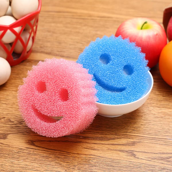 Kreativitet Smiley Magic Oppvasksvamp Husholdning Kitchenwar Yellow