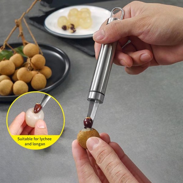 Lychee Corer helposti irrotettava hedelmäsydänpoistoaine ruoanlaittoa varten