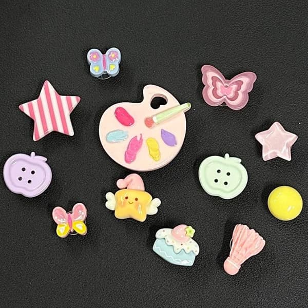 e Tegneserie Pentagram Stjerne Sko Charms Til Crocs Sæt DIY Kæder G A2