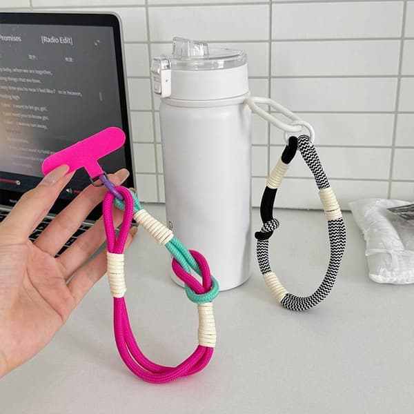 1 stk. telefon-snor håndledsrem etui-forbinder universal anti-tab A2