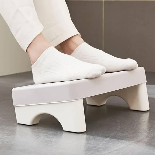 Ergonominen jalkatuki white