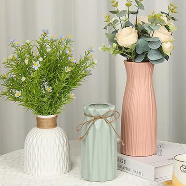 PP Vaser Imitation Keramisk Blomkruka Bröllop Ramadan Bonsai Ho A2