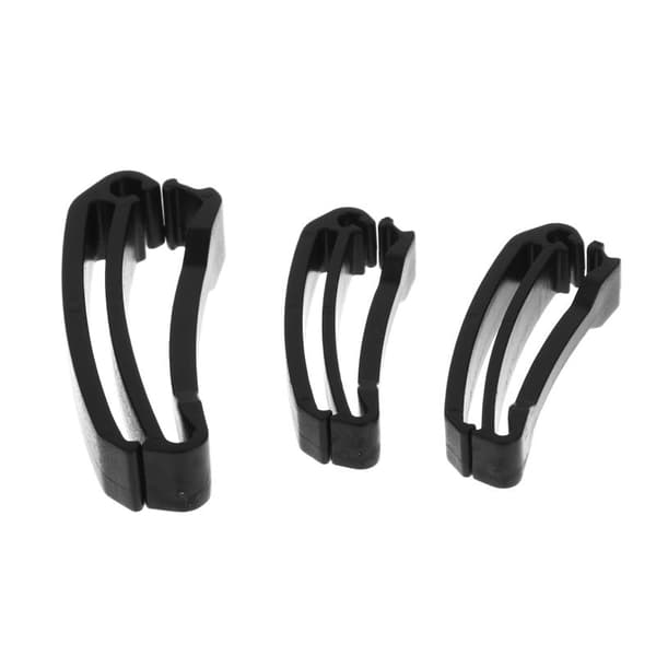 10 stk. plastik fastgørelsesclips til webbing, hurtig slip keeper webbing R3810