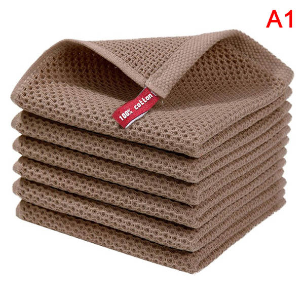Puhdistusliina Kotitalouksien vahva imukykyinen Rag Waffle Cotton Kit Dark blue