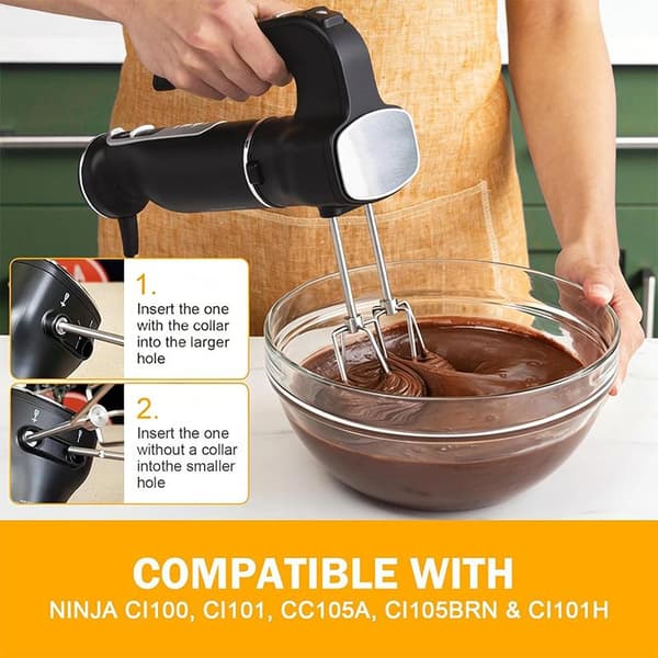 Udskiftning af piskeris i rustfrit stål til elektrisk håndmixer B