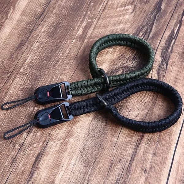 1 stk. Quick Release Spænde Vævet Håndrem Reb Håndledsrem Green
