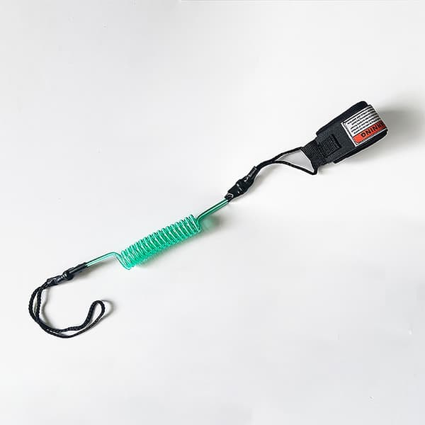 Coiled Surfboard Leash Surfestativ UP Paddle Board Ankel Leas Black