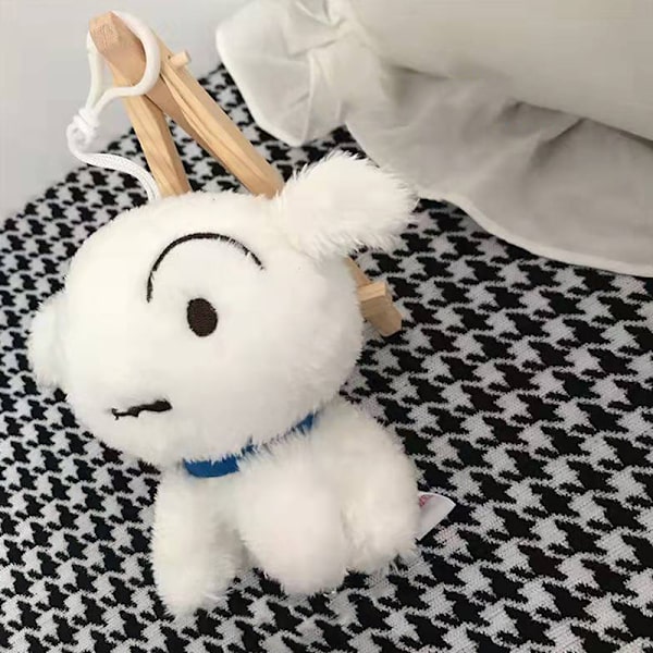 10cm Crayon Shinchan avaimenperä Shiro White Dog Opiskelijareppu