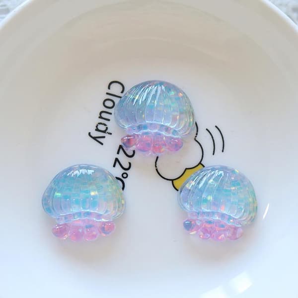 10 stk. Mini Kawaii e Star Shell Flat Back Cabochons DIY Scrapboo StyleB