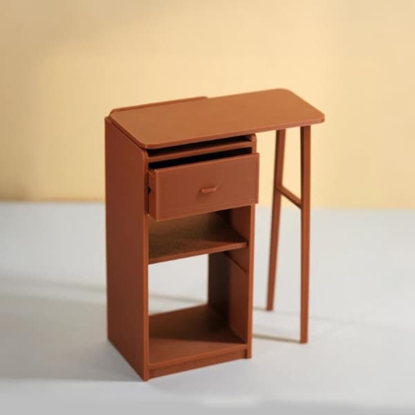 Miniature Træ Barskab Ornament 1/12 Dukkehusmøbler