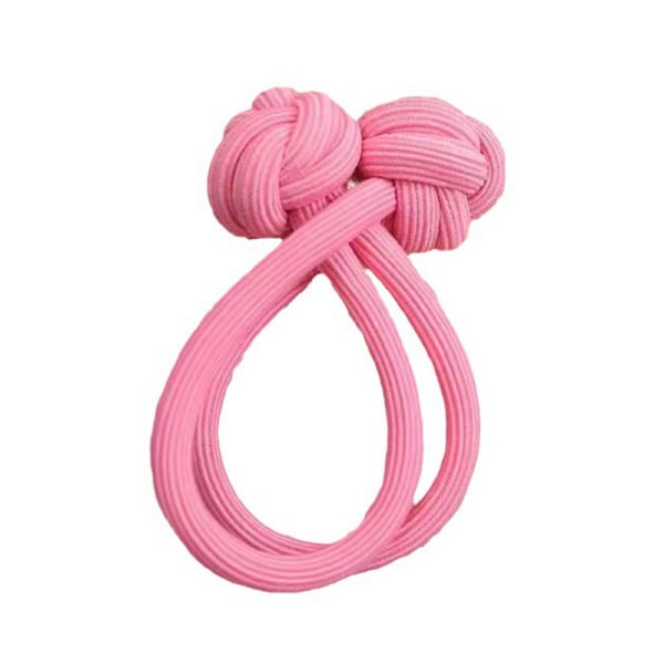 Yksinkertainen e paksu kestävä elastinen hiuskuminauha naisten tyttöjen solmio Pink