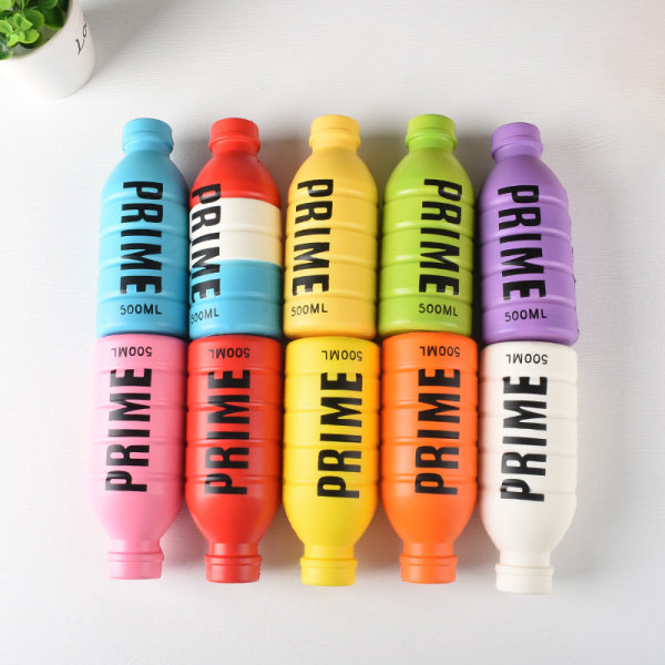 Anti-Stress Prime Drink Bottle Relief Legetøj Blødt Fyldt Latte C Multicolor