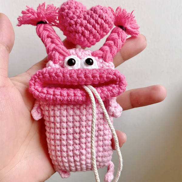 Creative e Cartoon Car Key Pack Korv Munstickning Ull Bil A12
