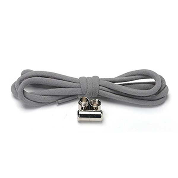 Joustavat lenkkarit kengännauha Metal Lock Lazy Nauhat lapsille ja Ad Gray