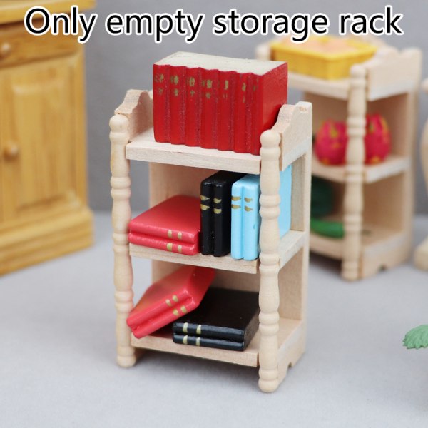 1:12 Dockhus Miniatyr Förvaringsställ Display Stativ Locker Cabi