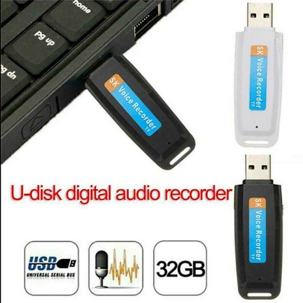 Mini USB Digital Pen Audio Voice Recorder Sanelukone With 32G Card