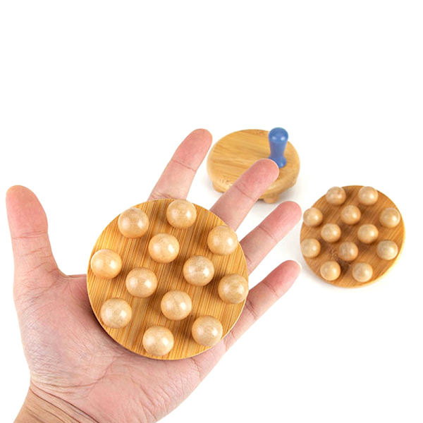 12 Beads Handheld Gua Sha Hierontaharja Puu vyötärö jalka Body
