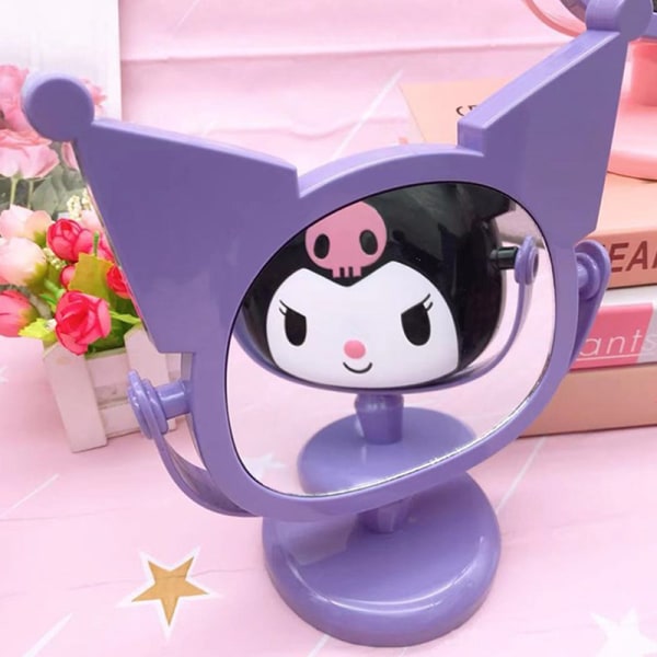 Sanrio Kuromi Mirror Desktop Makeup Spejl Ornamenter High-defin Black Purple