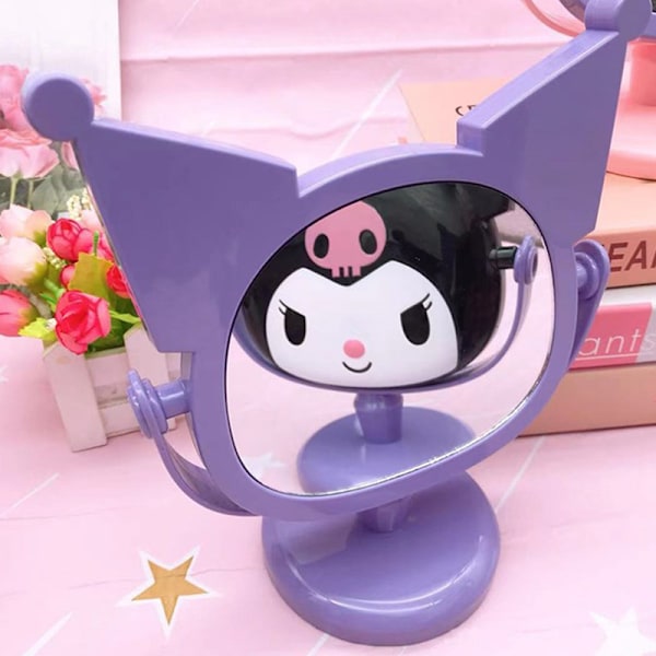 Sanrio Kuromi Mirror Desktop Meikkipeili Koristeet Teräväpiirto Pink Black