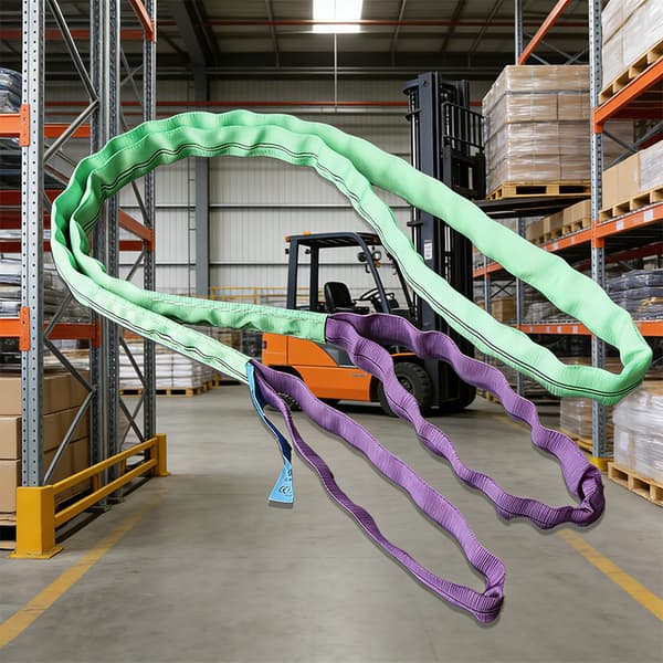 Flexibel lyftslinga med dubbla spännen 1T polyester tung D 1T1.5M