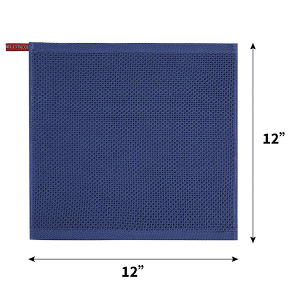 Puhdistusliina Kotitalouksien vahva imukykyinen Rag Waffle Cotton Kit Dark blue