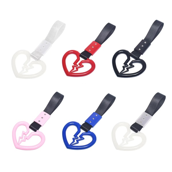 e Broken Heart Formed Car Anti-Static Strap Dekorativ Varning A5