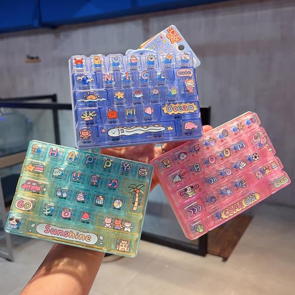26 ruudukon näppäimistön näppäinhattu Clicker Fidget Fidget näppäimistön näppäinhatut A4