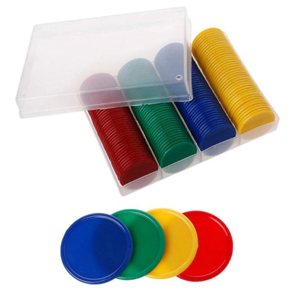 160 stk/sett plastpokerchipsmarkører for mahjongpokerspill T