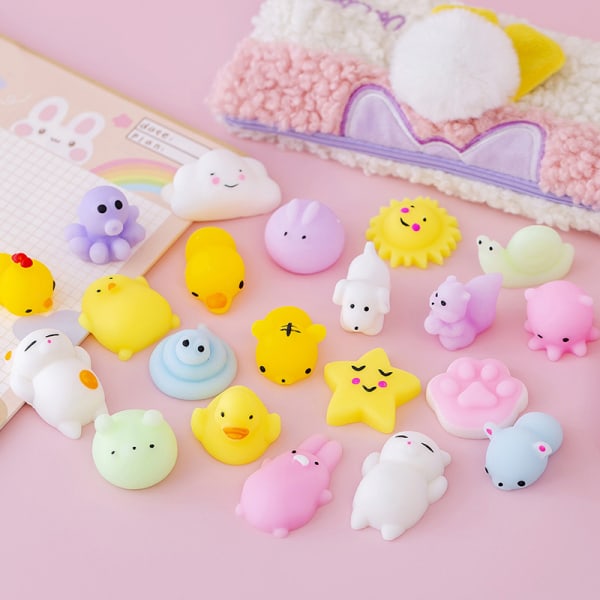 Kawaii Animal Soft Mochi Fidget Toys Anti-Sanseleker for Adu 27