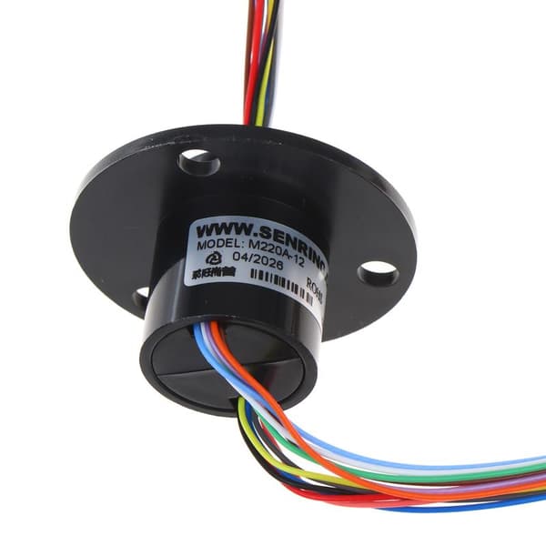 6/12-kanals mikro-roterende slæbering 2A Dia 12,5 mm 22 mm til RC E A3