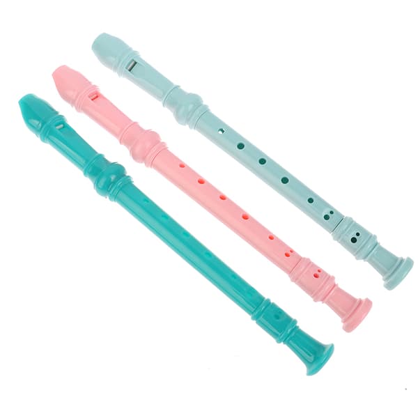 1Pc 8-hulls Plastblokkfløyte Langfløyte Treblåseinstrument Col Blue