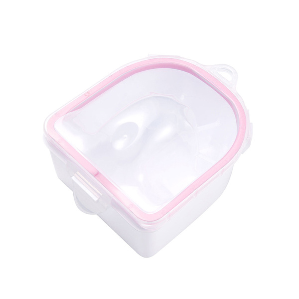 Plastic Tykke Soaker Bowl Manicure Nail Art Gel Polish Fjern Pink