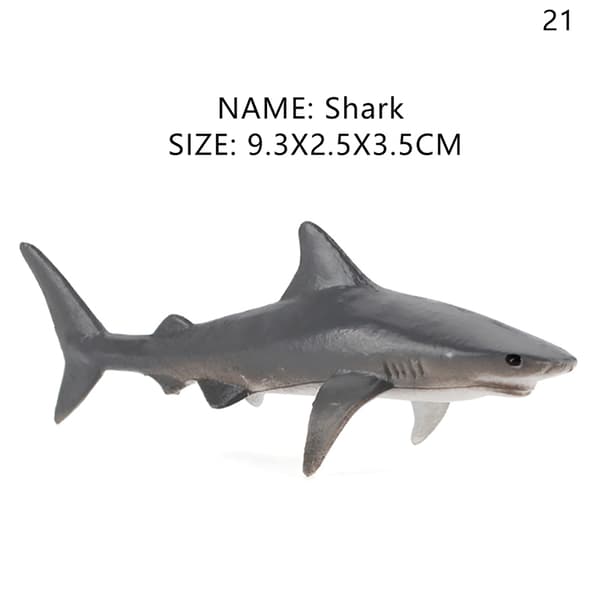 Simulering Marine Life Action Figurer Ocean Animal Model Educat A21