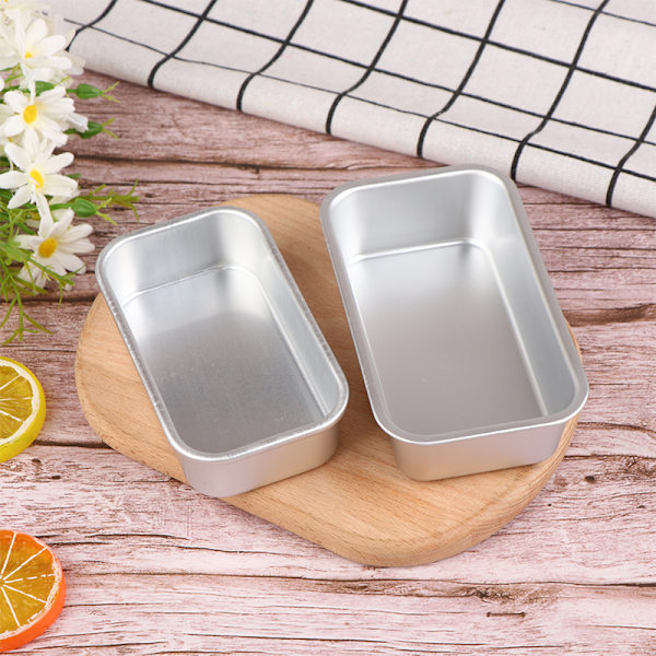 1 stk aluminiumslegering brødform rektangel baking kakeform bakverk B