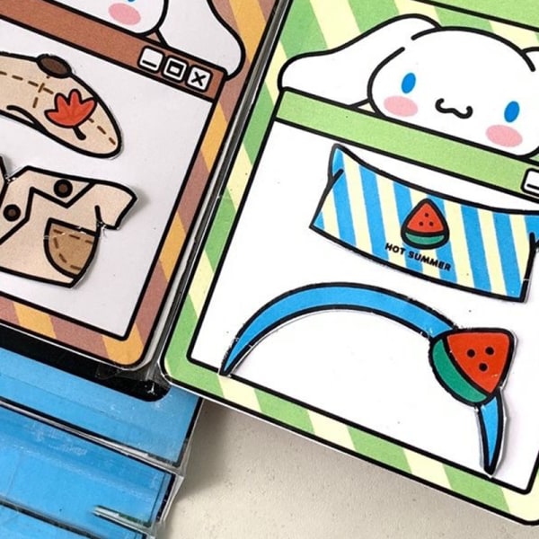 Kuromi Cinnamoroll Håndlavet Diy Quiet Book Legetøj Børnebog Puzz A1