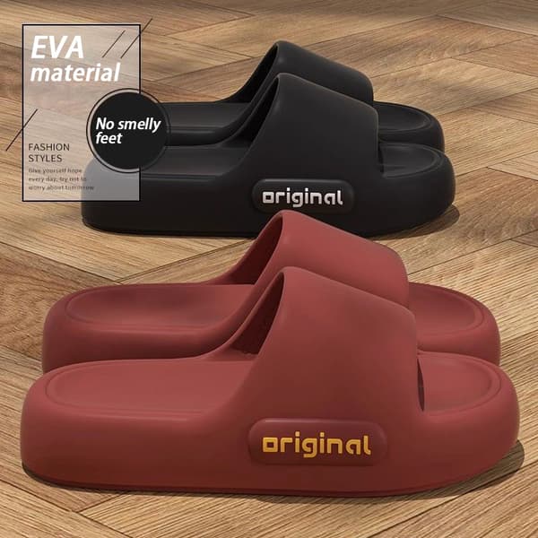 Platform Cloud Hjemmesko Platform Sandaler Komfortable Blød-sålede Red 38